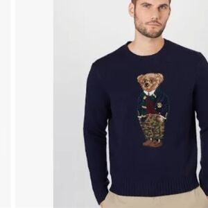 Rare wool polo bear camo pant sz med